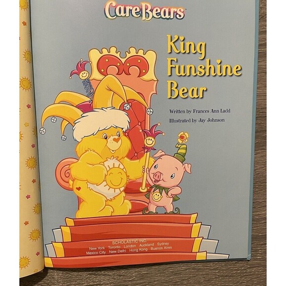 Care Bears King Funshine Bear Frances Ann Ladd HC 2004 Childrens Storybook - Picture 3 of 4